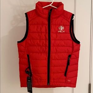 RLX Ralph Lauren Puffer Down Vest in Red 5T
